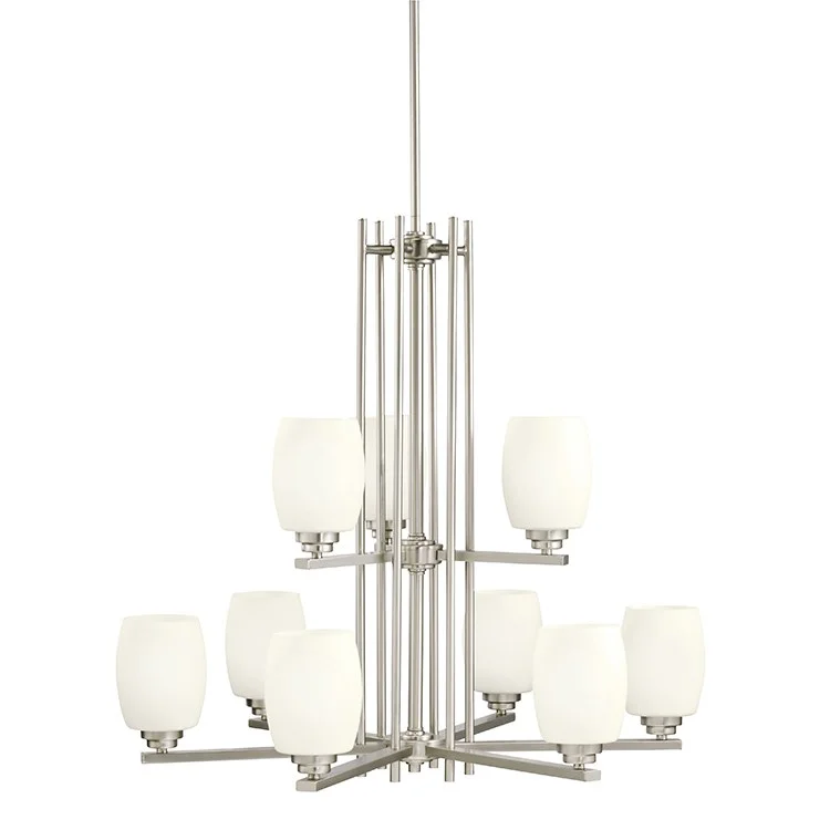 Chandeliers for Dining Rooms to Set the Mood for MealsEileen Nine-Light Two-Tier Chandelier