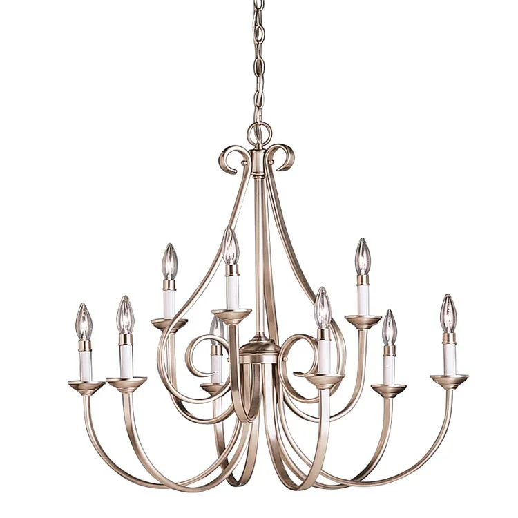 Rustic Wood Chandeliers for Country - Style HousesDover Nine-Light Two-Tier Chandelier