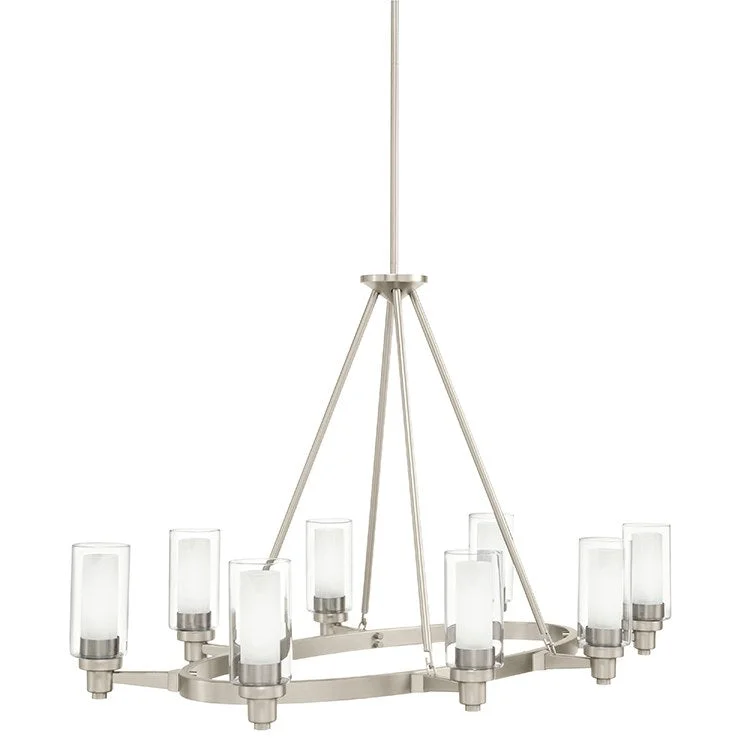 Oversized Chandeliers as a Statement Piece in Living RoomsCircolo Eight-Light Oval Chandelier