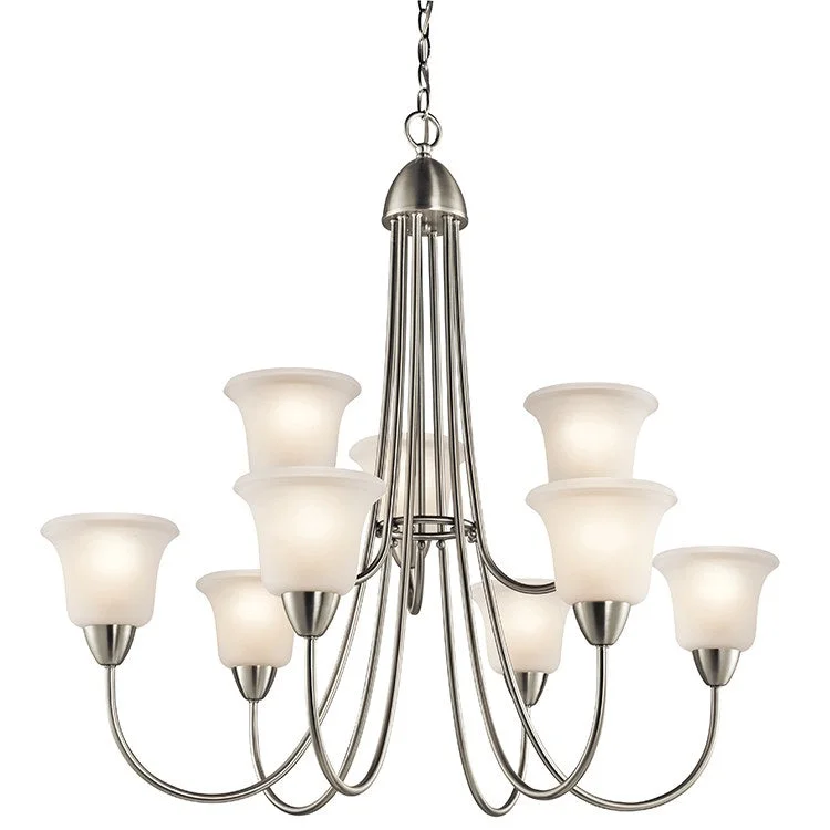 Chandeliers with Adjustable Arms for Directional LightingNicholson Nine-Light Chandelier