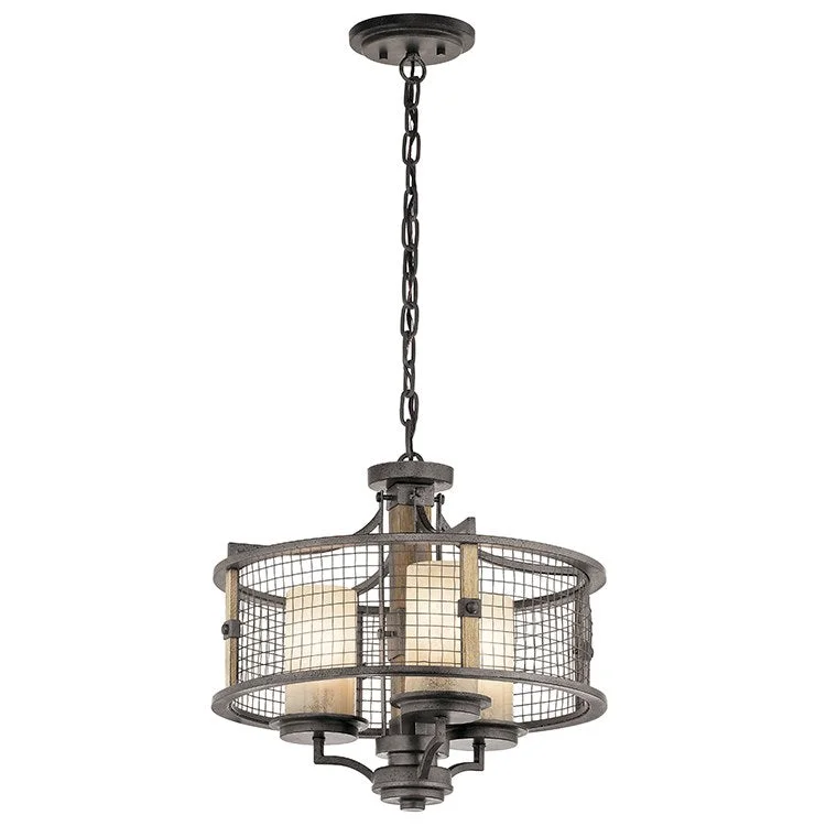 Chandeliers with Adjustable Arms for Directional LightingAhrendale Three-Light Chandelier/Semi-Flush Mount Ceiling Fixture