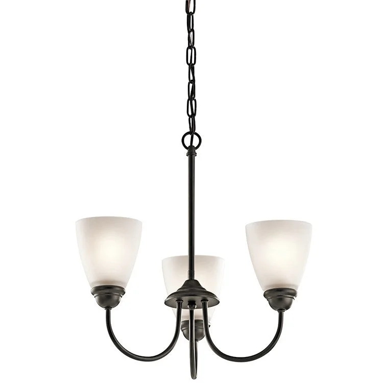 Minimalist Chandeliers for Sleek and Simple InteriorsJolie Three-Light Mini Chandelier