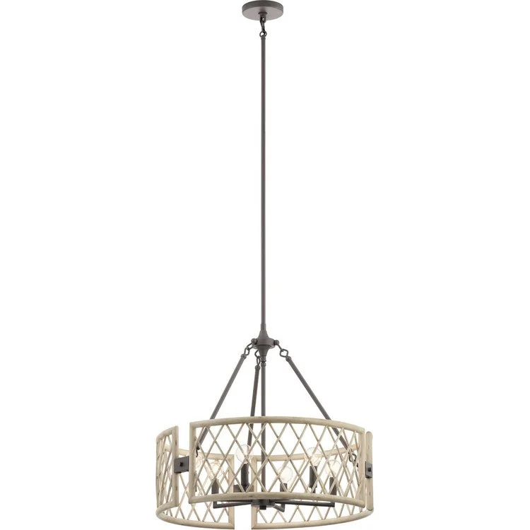 Chandeliers with Metal Frames in Gold FinishOana Six-Light Chandelier/Pendant