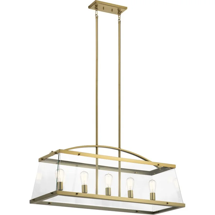 LED Chandeliers for Energy - Efficient LightingDarton Five-Light Linear Chandelier