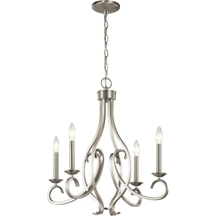 Chandeliers with Dimmable Lights for Ambiance ControlAnia Four-Light Chandelier