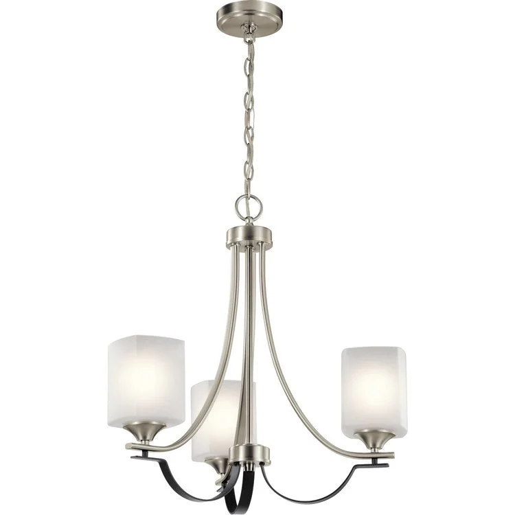 Chandeliers with Dimmable Lights for Ambiance ControlTula Three-Light Chandelier/Semi-Flush Mount Ceiling Fixture