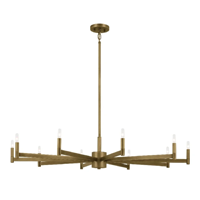 Ceiling - Mounted Chandeliers for Standard CeilingsErzo Ten Light Chandelier