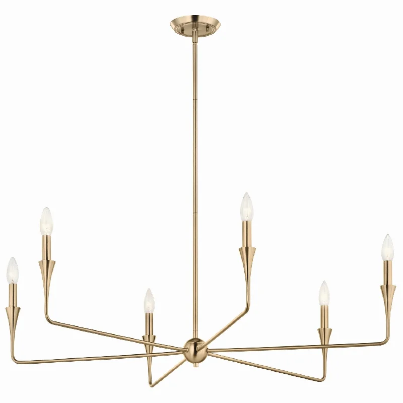 Mid - Century Modern Chandeliers for Vintage AppealAlvaro Six Light Chandelier