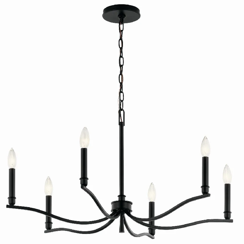 French Country Chandeliers with a Romantic AuraMalene Six Light Chandelier