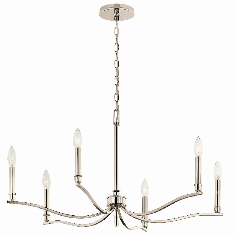 Chandeliers with Dimmable Lights for Ambiance ControlMalene Six Light Chandelier