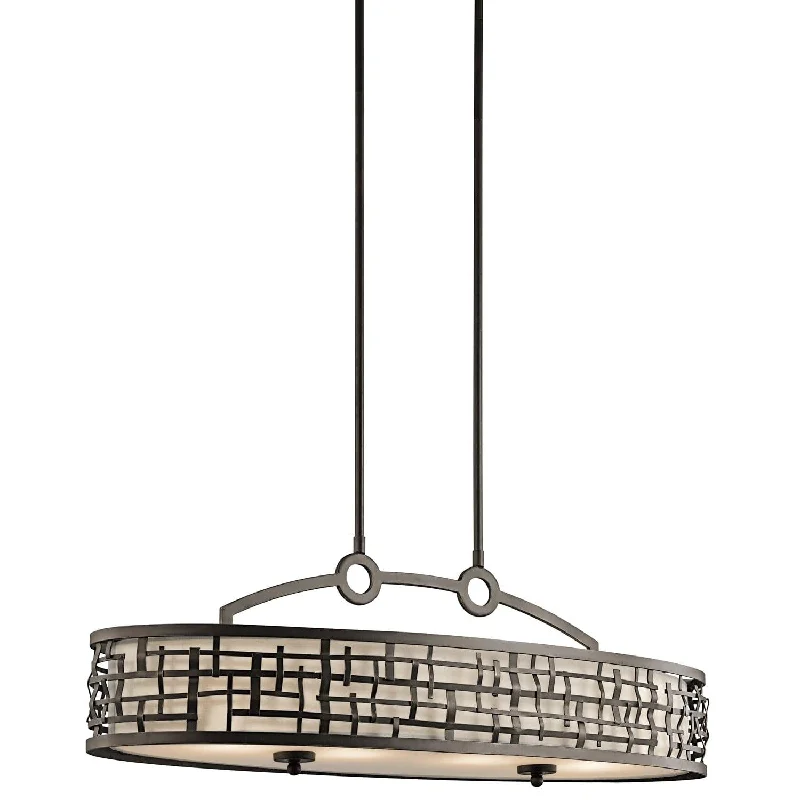 Chandeliers for Low Ceilings to Avoid OvercrowdingKichler Loom 4 Light Chandelier Ceiling Light - Olde Bronze