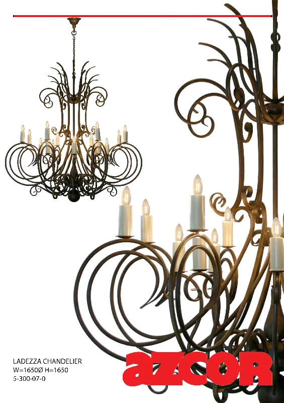 Chandeliers with Colored Glass for a Splash of ColorLadezza Chandelier 16