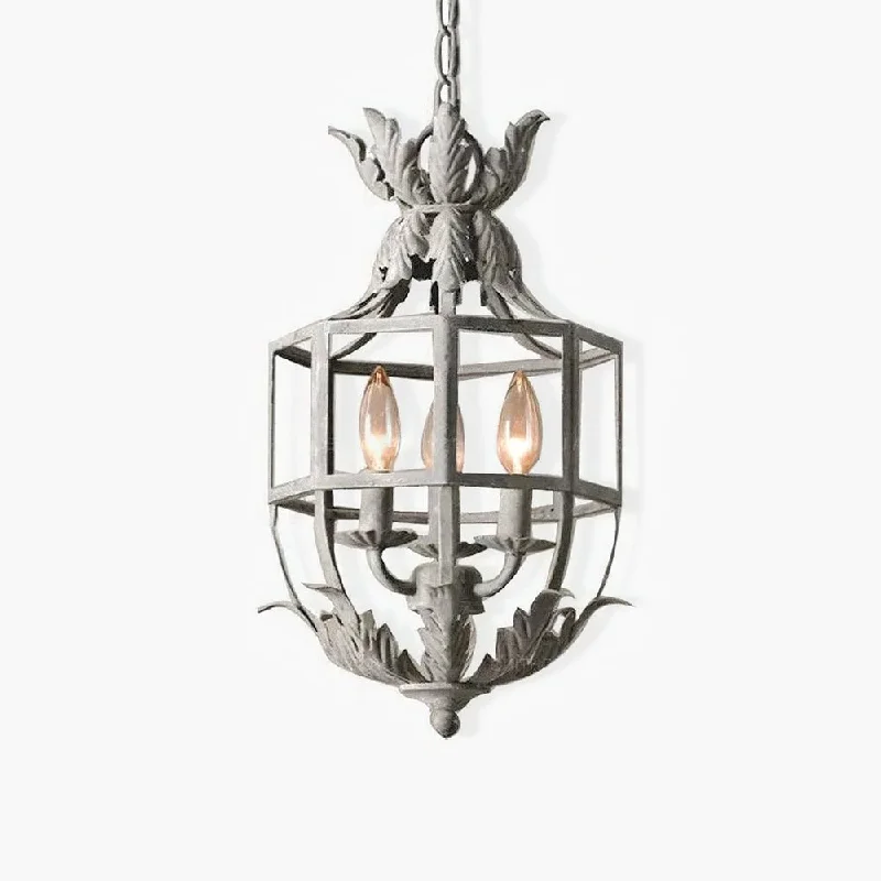 Industrial Iron Chandeliers for Loft - Inspired SpacesLustre Retro Cage Chandelier