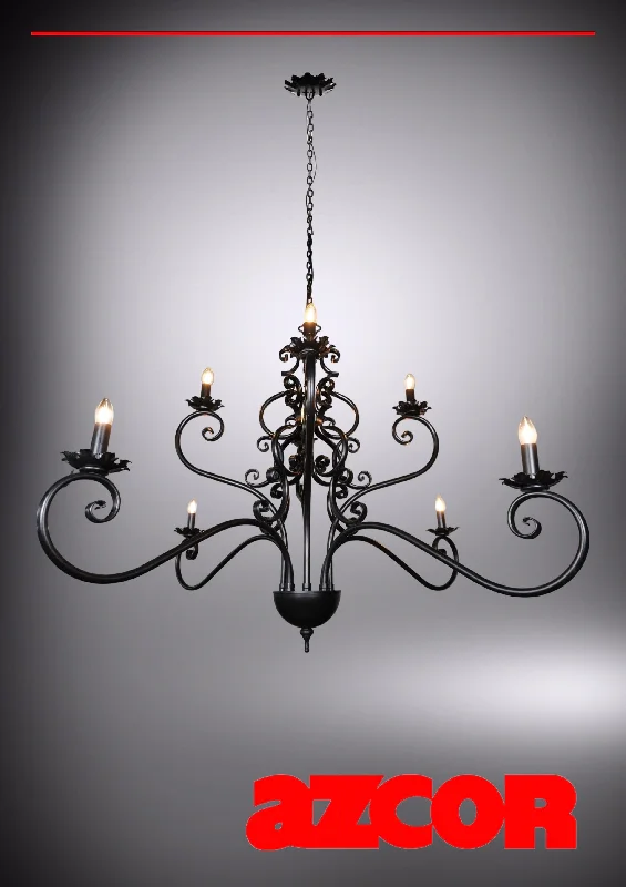 Chandeliers with Metal Frames in Silver FinishMarianne Chandelier 8