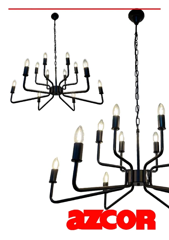 Large Chandeliers for Grand Halls and FoyersMecca Non-Rust Aluminum Chandelier 12