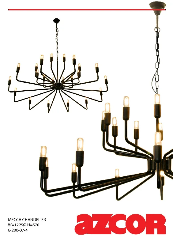 Chandeliers with Candle - Style Bulbs for a Classic AestheticMecca Chandelier 24