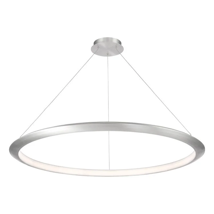 Large Chandeliers for Grand Halls and FoyersThe Ring Single-Light 48" LED Round Pendant 3000K