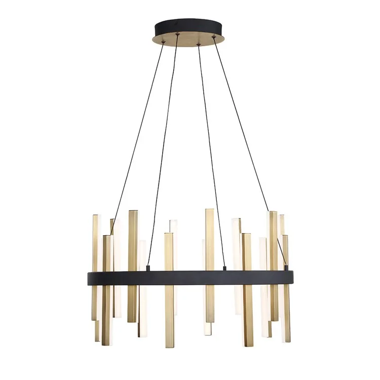 Small Chandeliers for Compact RoomsHarmonix Single-Light 24" Pendant 3000K