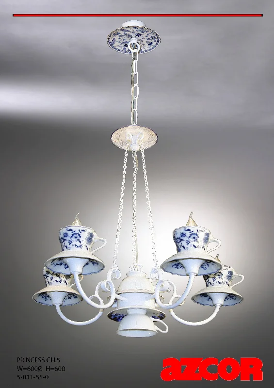 Chandeliers with Candle - Style Bulbs for a Classic AestheticTeacup Chandelier 5