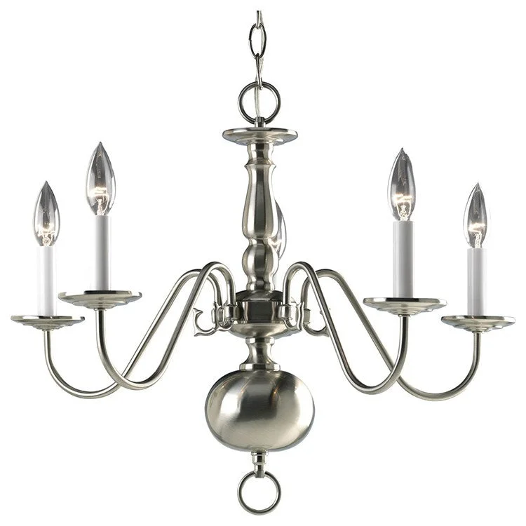 Chandeliers with Metal Frames in Gold FinishAmericana Five-Light Chandelier