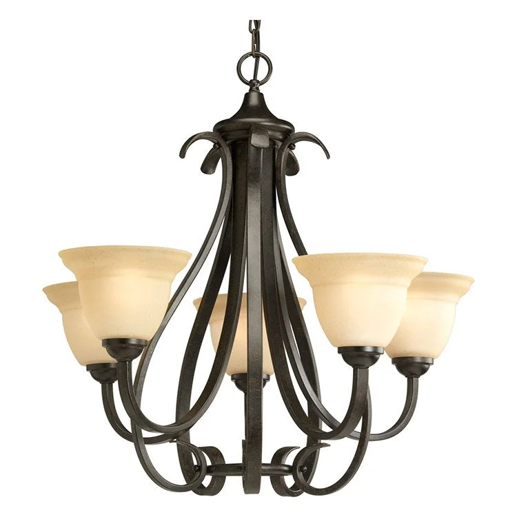 Rustic Wood Chandeliers for Country - Style HousesTorino Five-Light Chandelier