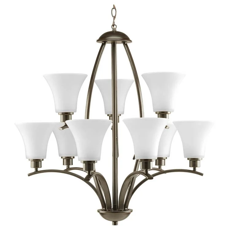 Mini Chandeliers for Adding Charm to Small SpacesJoy Nine-Light, Two-Tier Chandelier