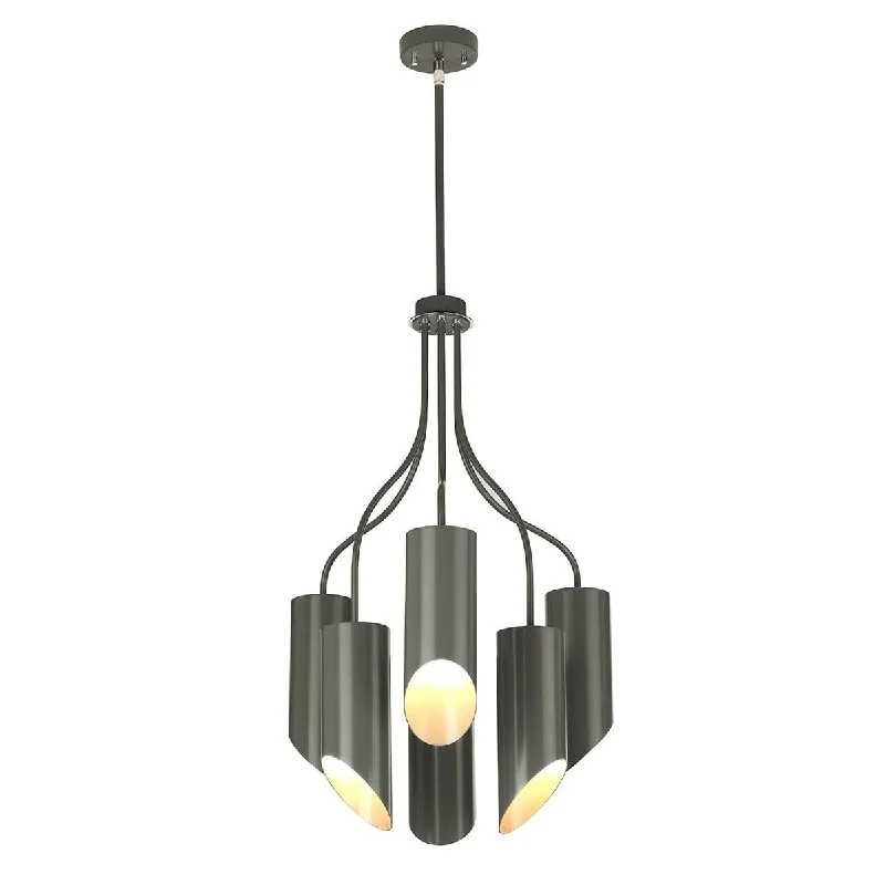 Chandeliers for Living Rooms to Create a Focal PointElstead Quinto 6 Light Grey Polished Nickel Chandelier