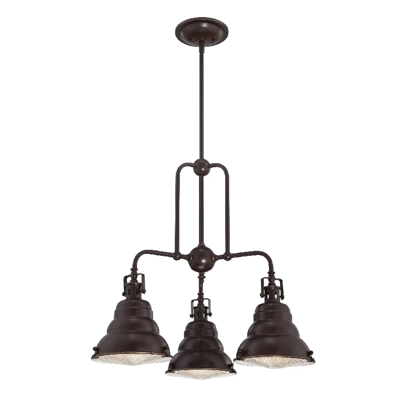 Chandeliers with Multiple Lights for Maximum IlluminationQuoizel Eastvale 3 Lt Chandelier - Palladian Bronze