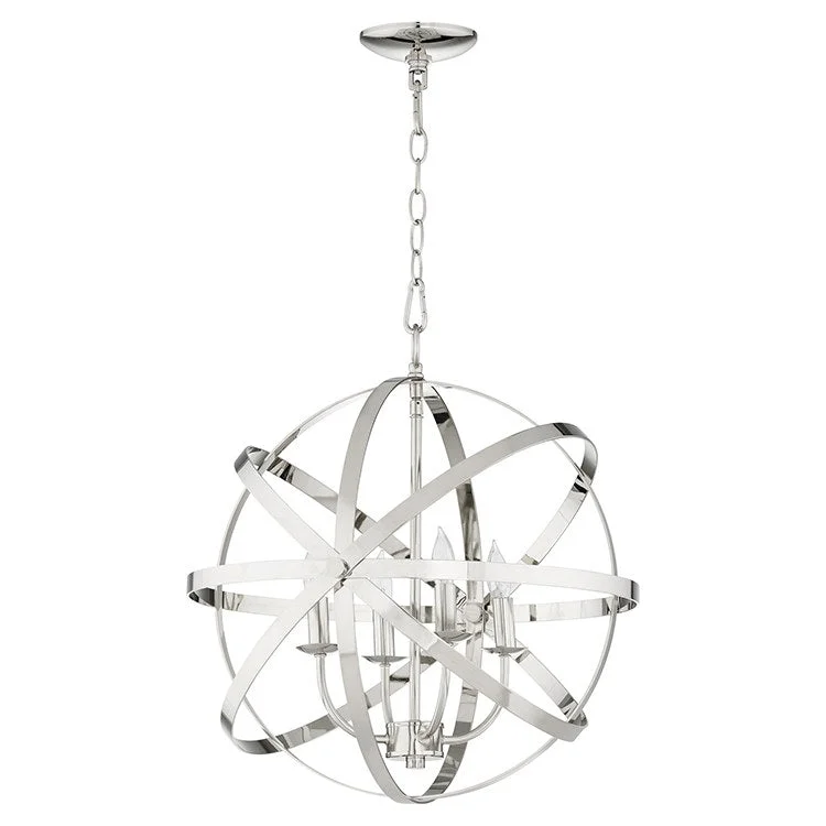 Traditional Brass Chandeliers for Classic InteriorsCeleste Four-Light Spherical Chandelier