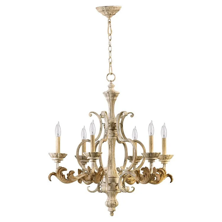 Chandeliers with Metal Frames in Silver FinishFlorence Six-Light Chandelier