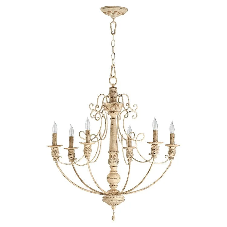 Victorian - Inspired Chandeliers with Ornate DetailsSalento Six-Light Chandelier