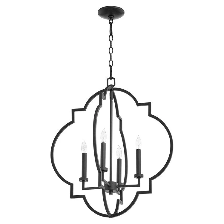 Chandeliers with Frosted Glass for a Softer Light DiffusionDublin Four-Light Pendant