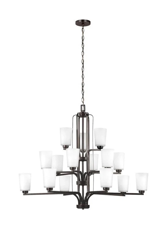 LED Chandeliers for Energy - Efficient LightingFranport Fifteen-Light Three-Tier Chandelier