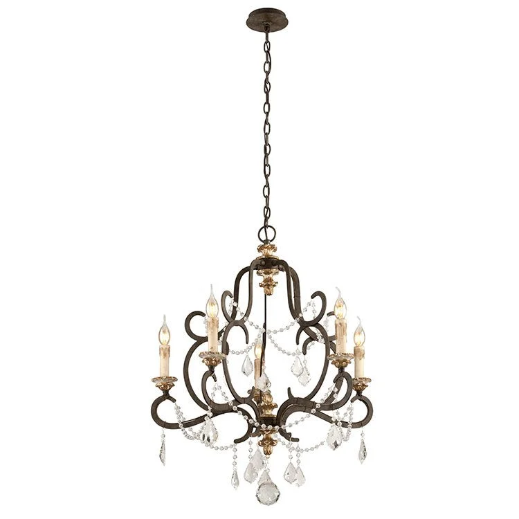 Modern Crystal Chandeliers for Contemporary HomesBordeaux Five-Light Small Chandelier