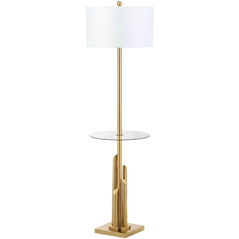 Industrial Style Floor Lamp with Exposed Bulbs for Loft ApartmentsAmiya Floor Lamp Side Table