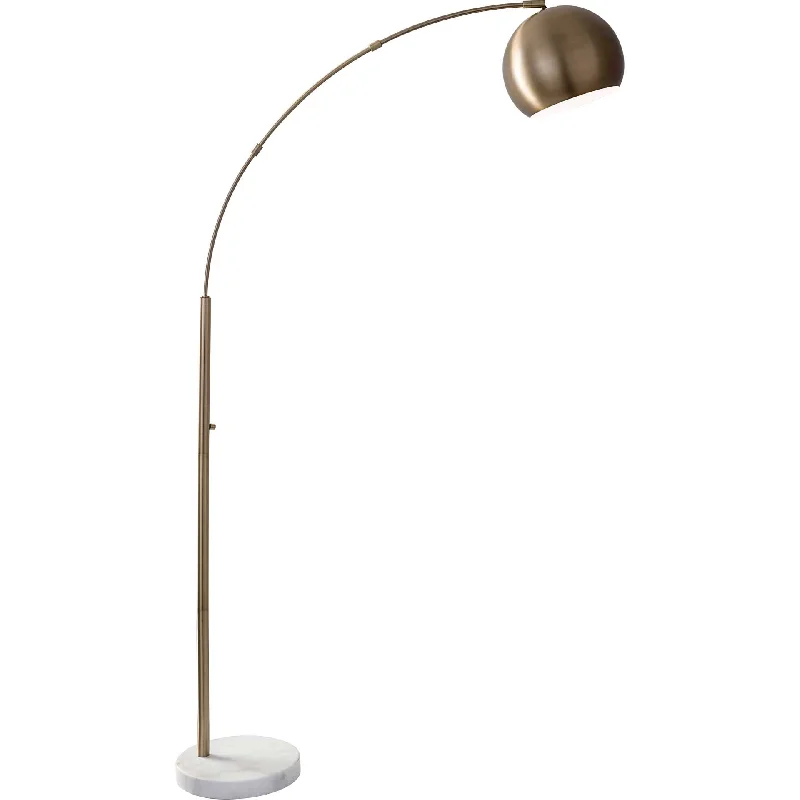 Modern Minimalist Floor Lamp for Contemporary Living RoomsAsheville Arc Lamp Brass