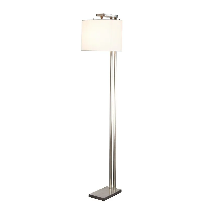 Industrial Style Floor Lamp with Exposed Bulbs for Loft ApartmentsHabbs Floor Lamp Brushed Nickel - ID 7984