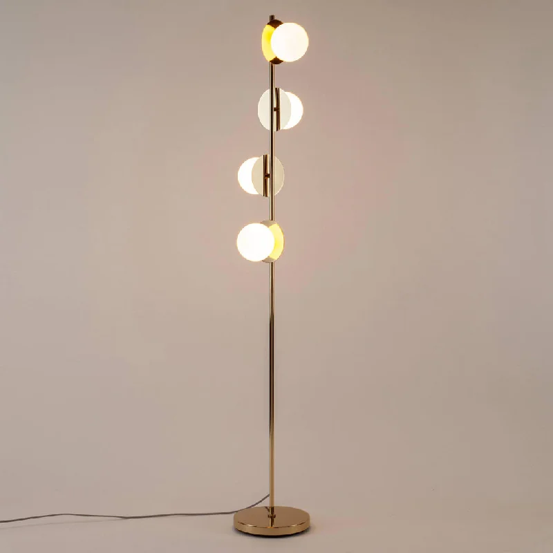 Adjustable Height Floor Lamp for Versatile Lighting NeedsBrass Opal Disk Floor Lamp - Houseof