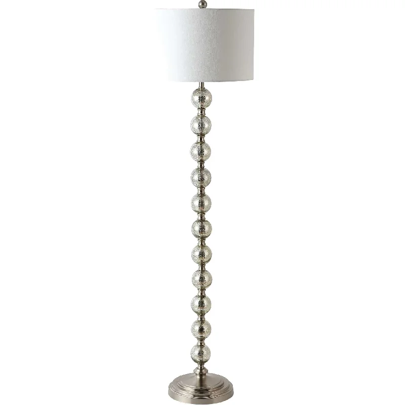 Glass Floor Lamp with Frosted Shades for Soft Diffused LightCabra Floor Lamp Nickel/Ivory