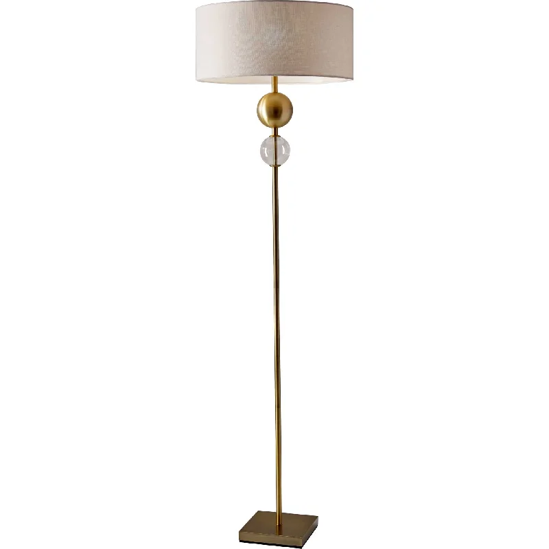 Marble Base Floor Lamp for a Touch of LuxuryChelles Floor Lamp Brass