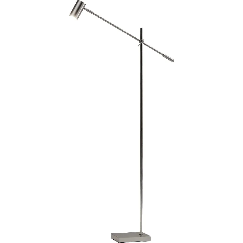 Metal Floor Lamp with a Matte Black Finish for a Sleek LookColombes LED Floor Lamp Brushed Steel