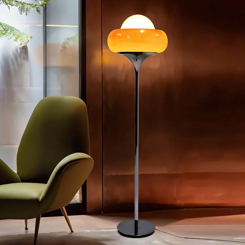 Wood Floor Lamp with Natural Grain for a Warm and Organic FeelCrostata Floor Lamp