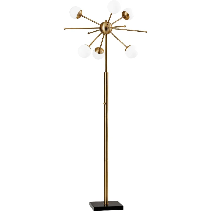 Industrial Style Floor Lamp with Exposed Bulbs for Loft ApartmentsDole LED Floor Lamp Brass