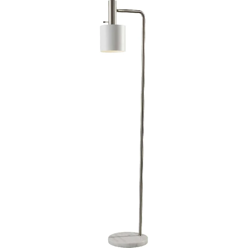  Way Switch Floor Lamp for Multiple Light Intensity LevelsEpinal Floor Lamp Brushed Steel/White