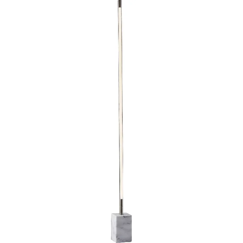 Glass Floor Lamp with Frosted Shades for Soft Diffused LightFloro LED Wall Washer Brushed Steel