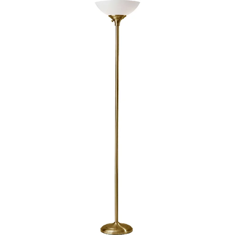  Way Switch Floor Lamp for Multiple Light Intensity LevelsGlostrup Torchiere Brass