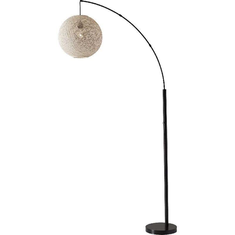 Industrial Style Floor Lamp with Exposed Bulbs for Loft ApartmentsHarstad Arc Lamp Bronze