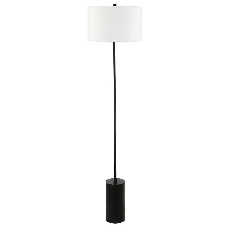 Modern Minimalist Floor Lamp for Contemporary Living RoomsHomeRoots 64" Black Traditional Shaped Floor Lamp With White Frosted Glass Empire Shade - 15