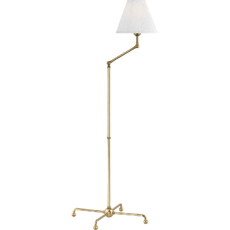 Wood Floor Lamp with Natural Grain for a Warm and Organic FeelClassic No.1 1 Light Adjustable Floor Lamp