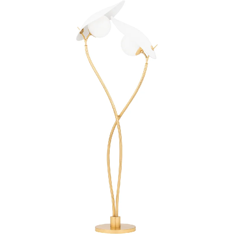 Marble Base Floor Lamp for a Touch of LuxuryFrond 2-Light Floor Lamp